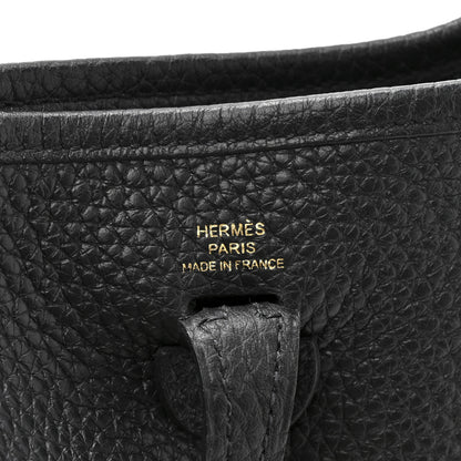 Hermes Taurillon Clemence Evelyne TPM Black 6 of 10