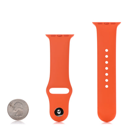 Hermes Silicone 38mm Apple Sports Watch Single Tour Band Orange 2 of 4