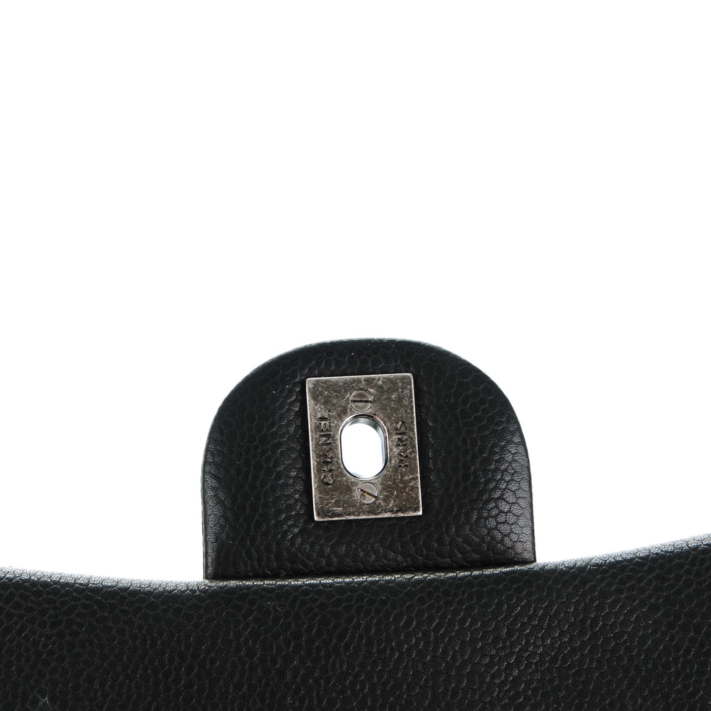 Caviar Quilted Small Rock In Rome Flap Black