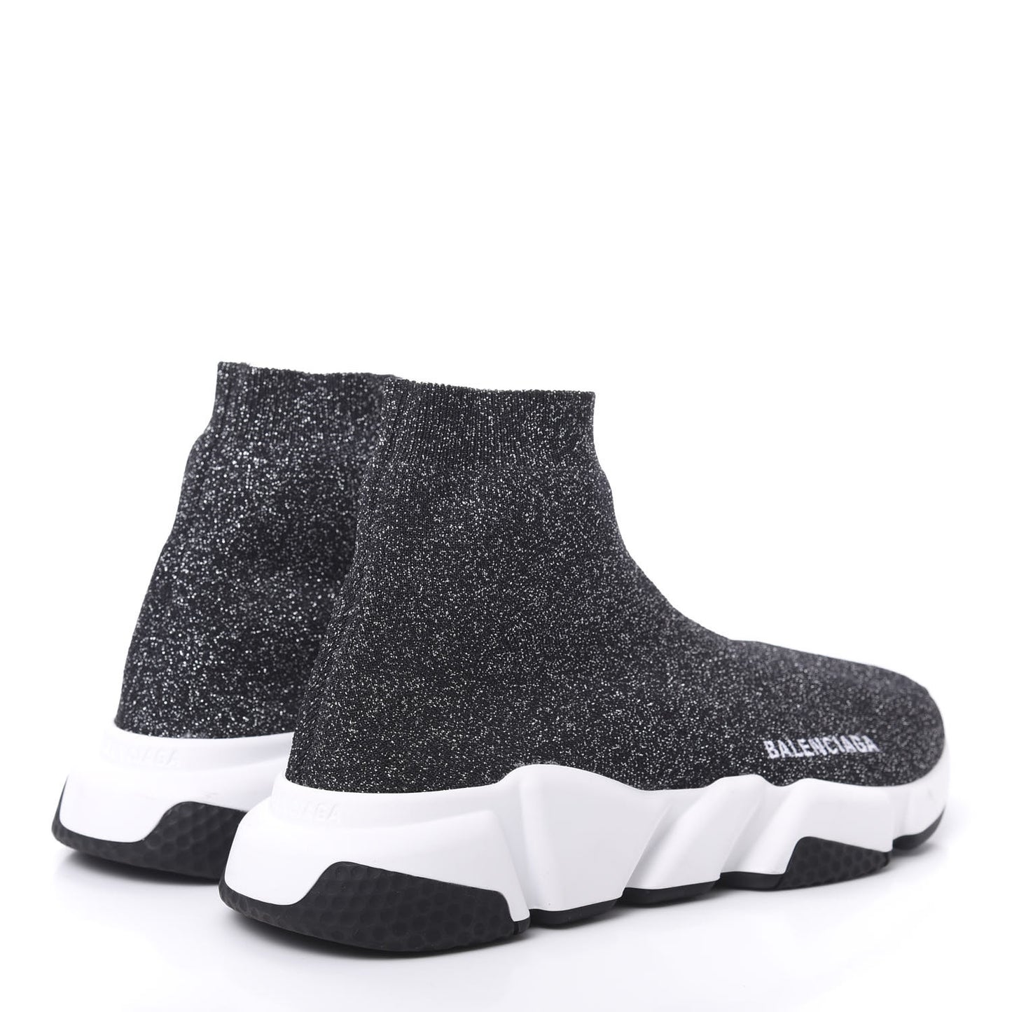 Knit Metal Womens Speed Sneakers 39 Black Gold