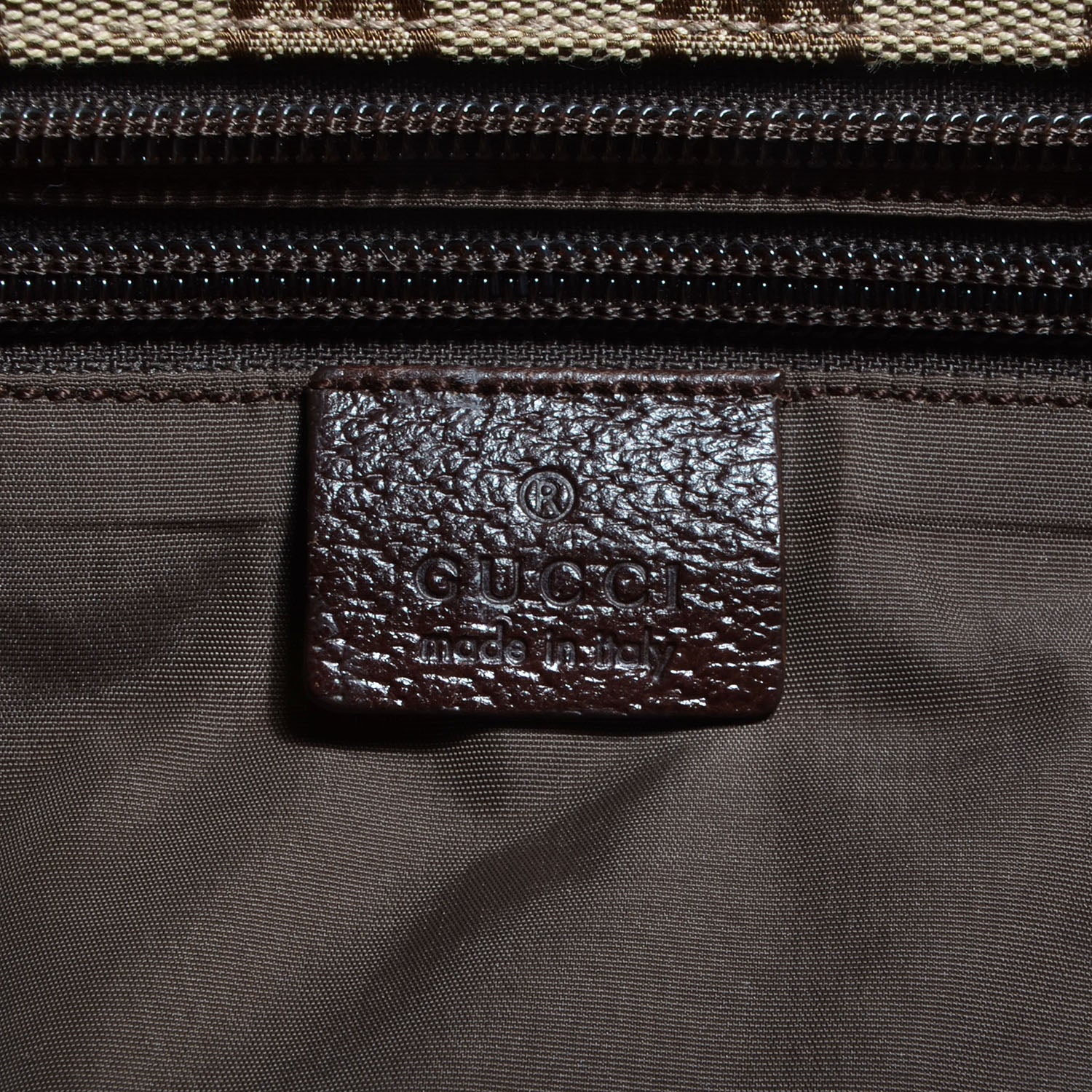 Gucci Monogram Web Large Diaper Tote Brown 7 of 9