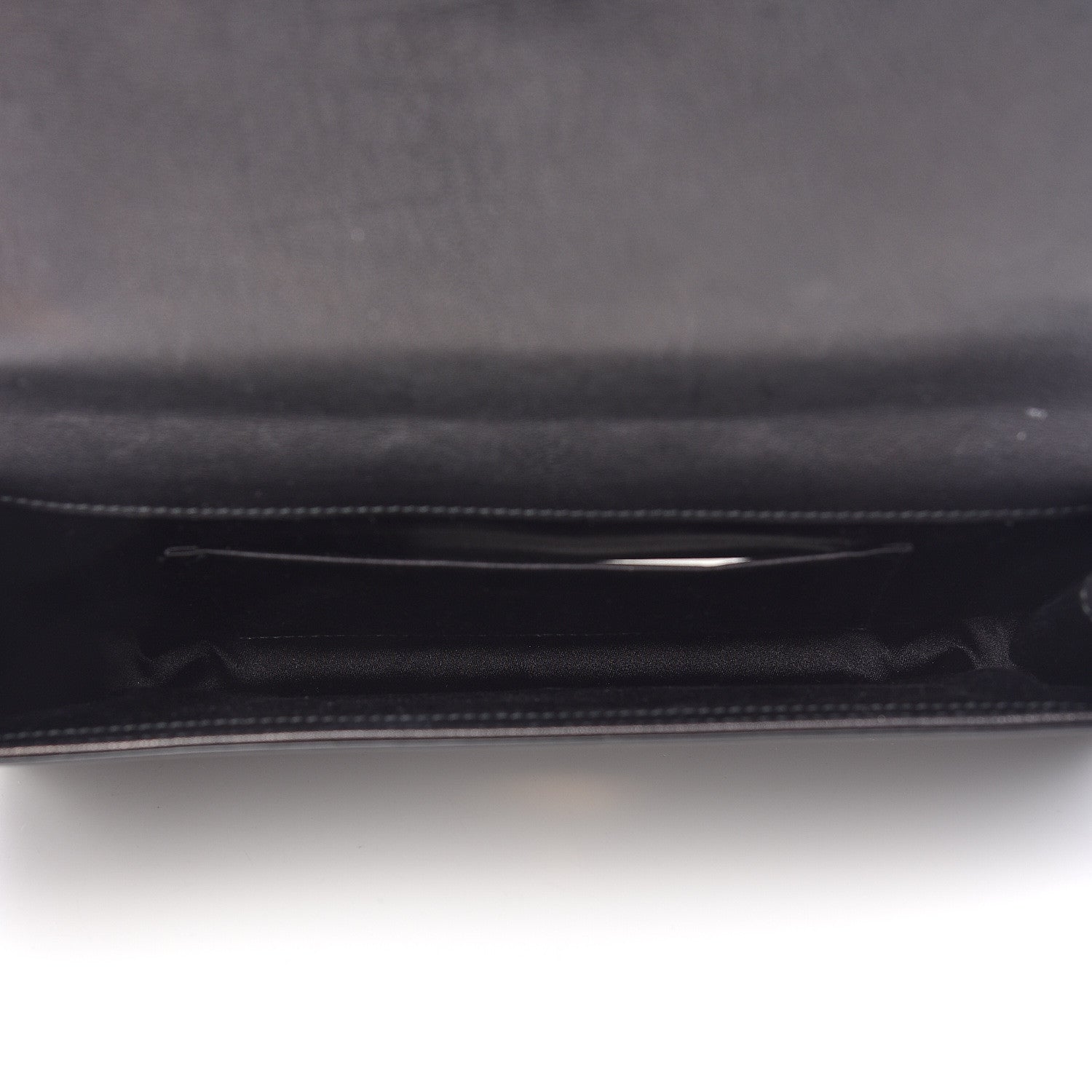 Saint Laurent Calfskin Monogram Large Belle De Jour Clutch Black 5 of 8