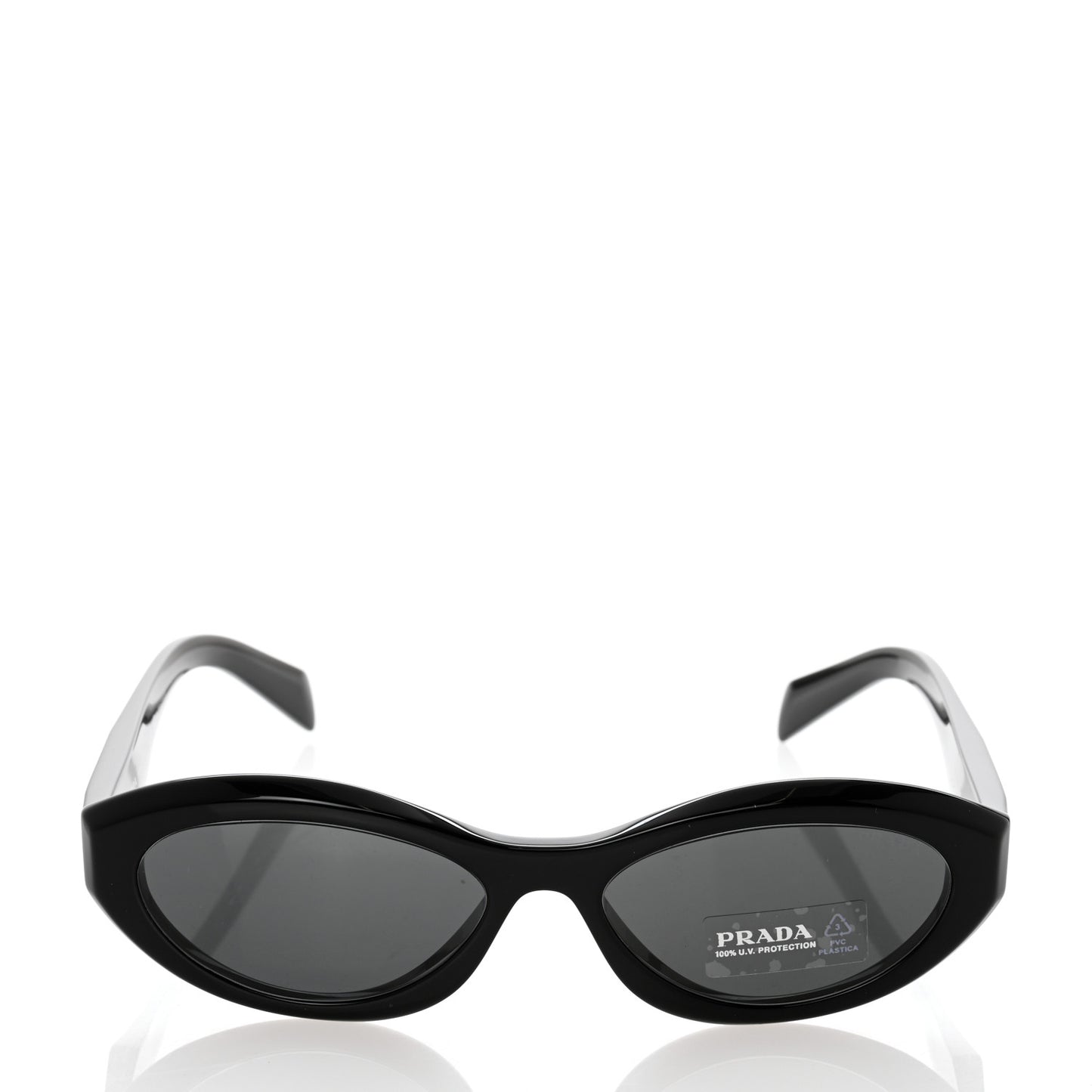 Acetate Oval Sunglasses SPR 26Z Black