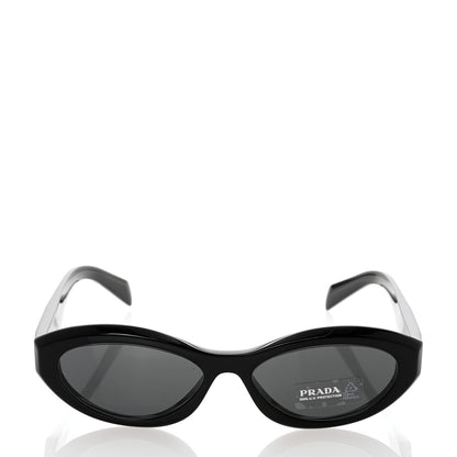 Prada Acetate Oval Sunglasses SPR 26Z Black 2 of 8
