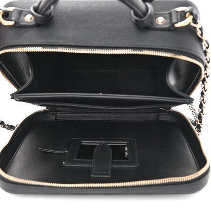 Chanel Caviar Quilted Medium CC Filigree Vanity Case Black 6 of 15