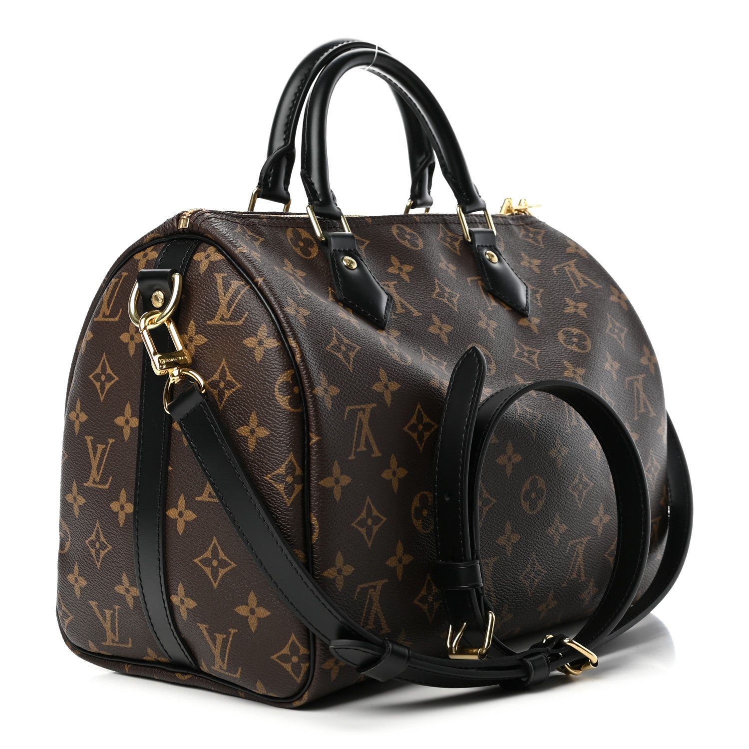 Louis Vuitton Monogram My World Tour Speedy Bandouliere 30 Black 2 of 5