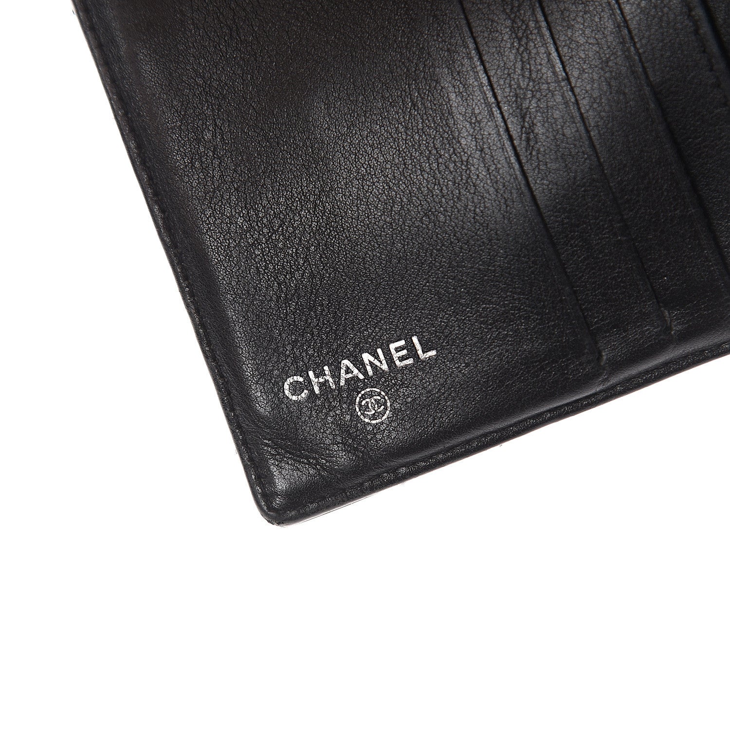 Chanel Patent Quilted Compact French Flap Wallet Black 5 of 7