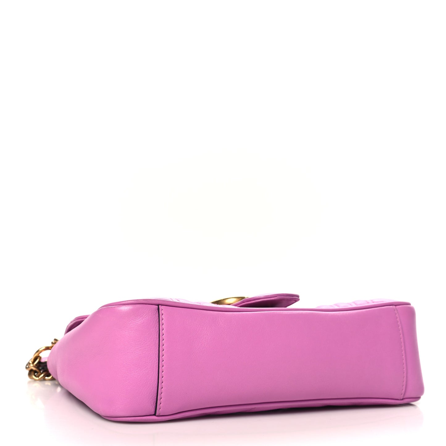 Calfskin Matelasse Small GG Marmont Shoulder Bag Candy Mousse