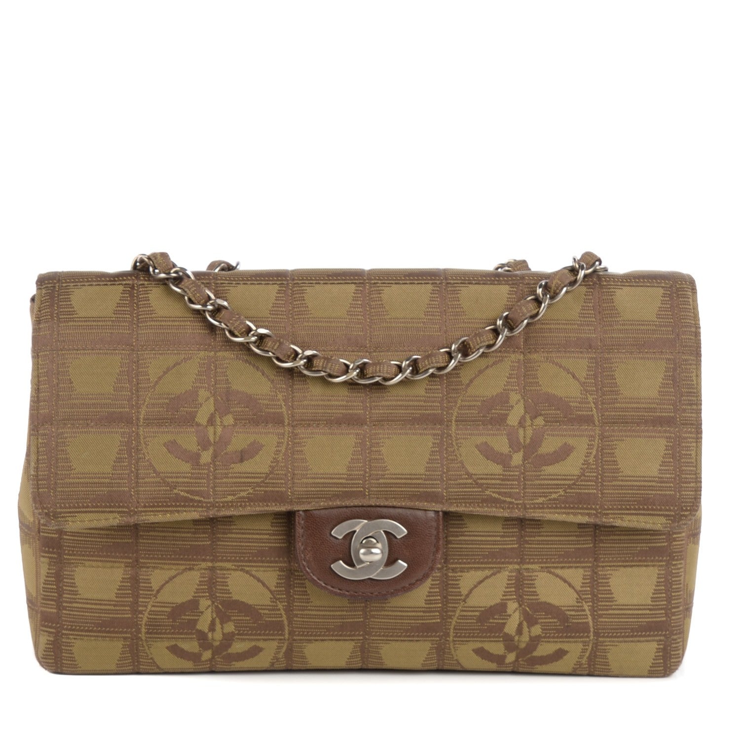 Chanel Nylon Medium Travel Flap Brown 1 of 10