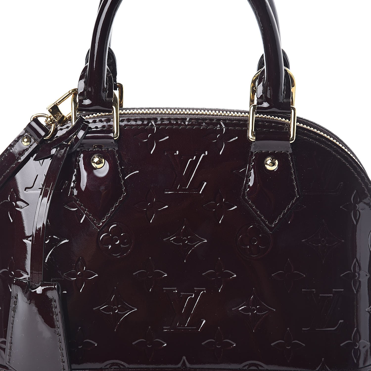 Louis Vuitton Vernis Alma BB Amarante 7 of 9