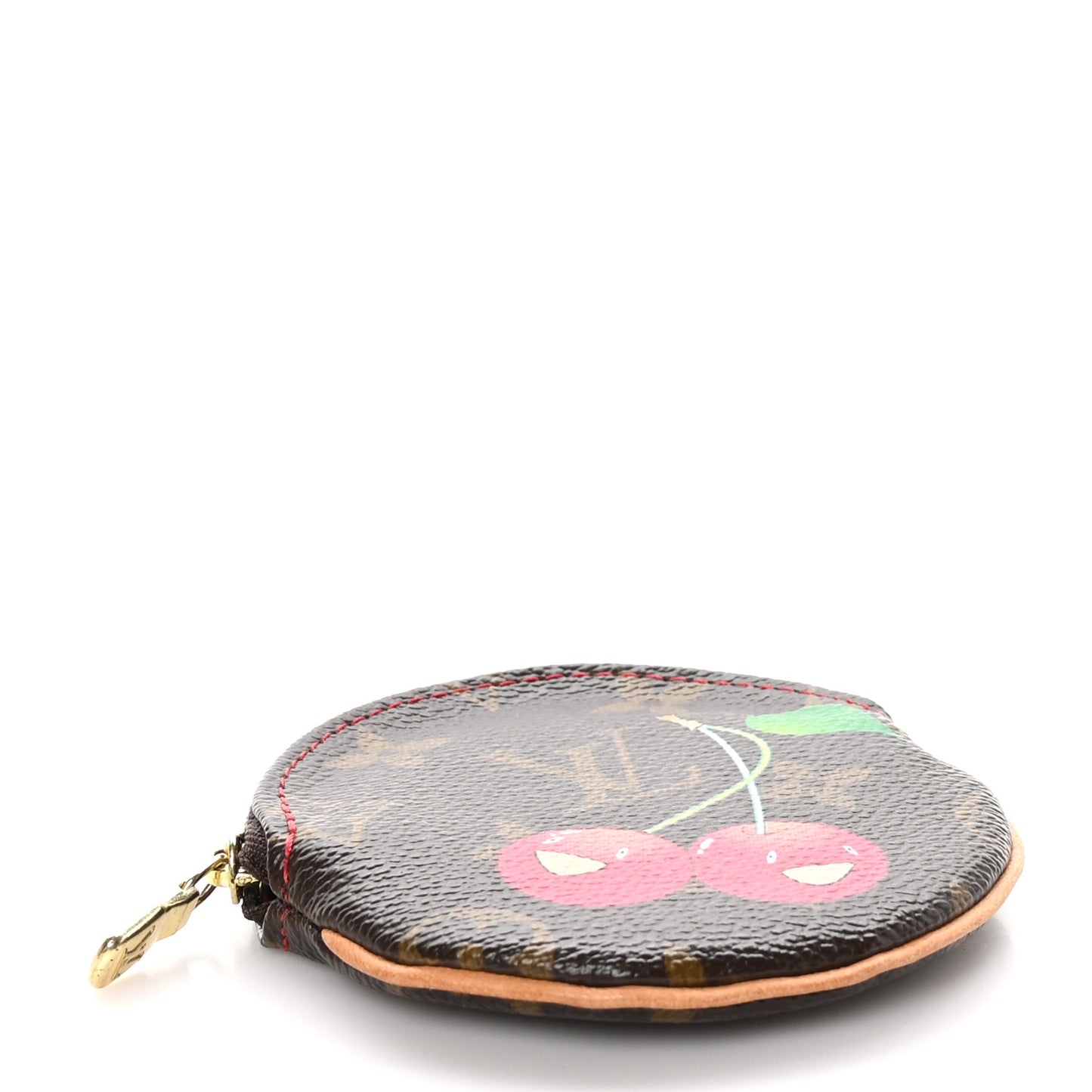 Monogram Cerises Round Coin Purse