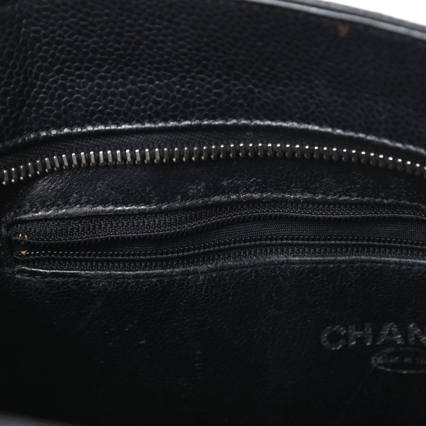 Caviar Quilted Medallion Tote Black