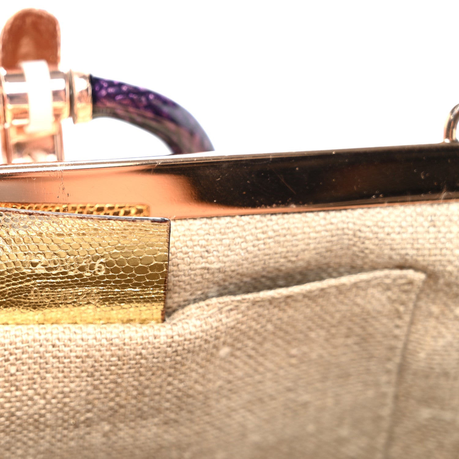 Gucci Metallic Lizard Jeweled Snake Evening Bag Gold 7 of 11