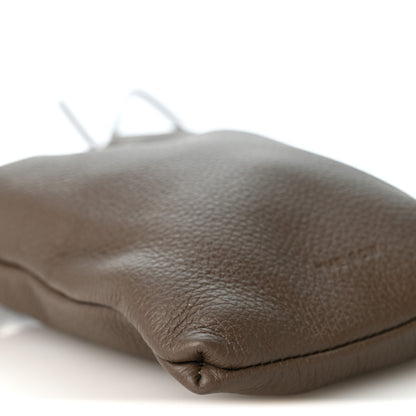 The Row Grained Calfskin Bourse Phone Crossbody Bag  Elephant 9 of 10