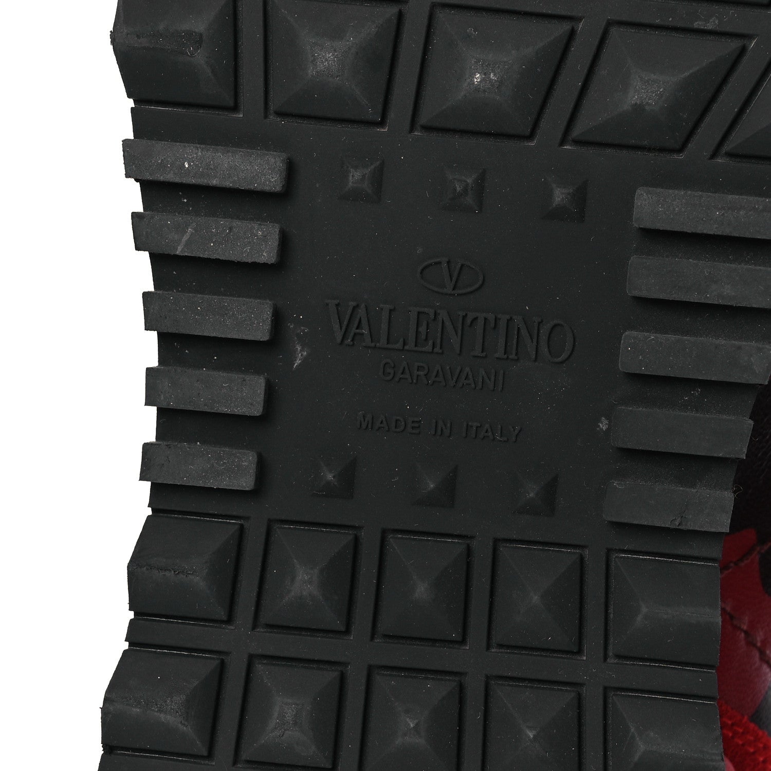 Valentino Garavani Nappa Suede Camouflage Mens Rockrunner Sneakers 45 Rubin Scarlet 8 of 14