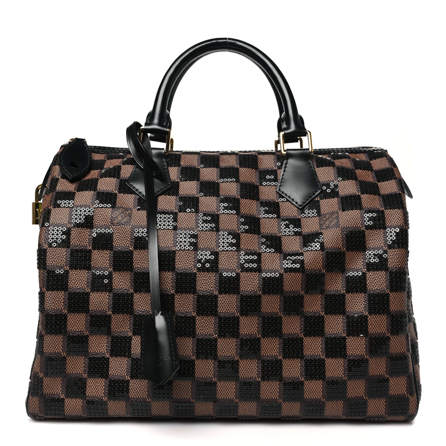 Louis Vuitton Damier Paillettes Speedy 30 Black 1 of 9