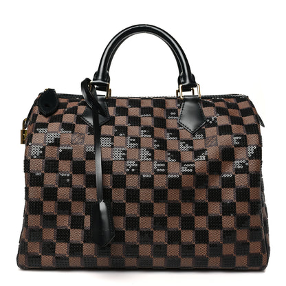 Louis Vuitton Damier Paillettes Speedy 30 Black 1 of 9