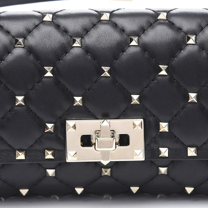 Valentino Garavani Lambskin Rockstud Spike Belt Bag Black 9 of 9