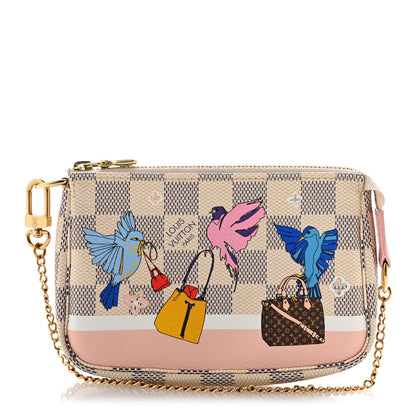 Louis Vuitton Damier Azur 2018 Christmas Animation Mini Pochette Accessories 1 of 9