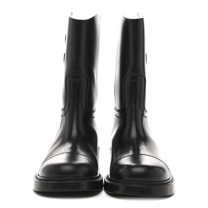 Chanel Calfskin Cap Toe Boots 39 Black 3 of 10