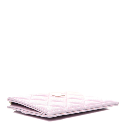 Chanel Caviar Quilted CC Zip Card Holder Light Pink 4 of 12
