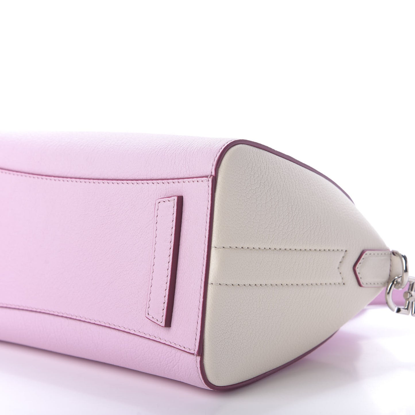 Sugar Goatskin Mini Tri-Color Antigona Bright Pink White Fuchsia