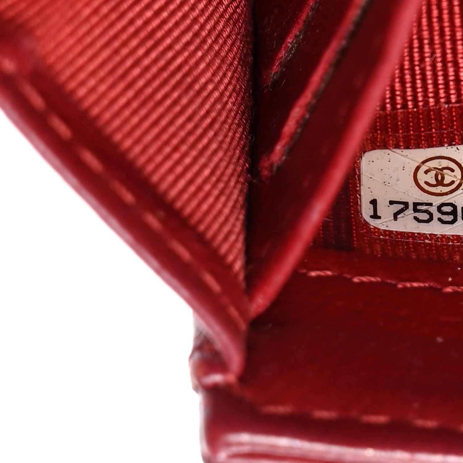 Chanel Lambskin Quilted Large Gusset Flap Wallet Red 8 of 14
