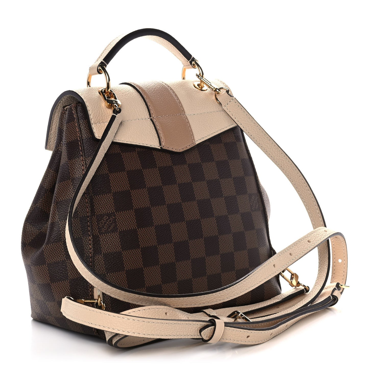 Damier Ebene Clapton Backpack Creme
