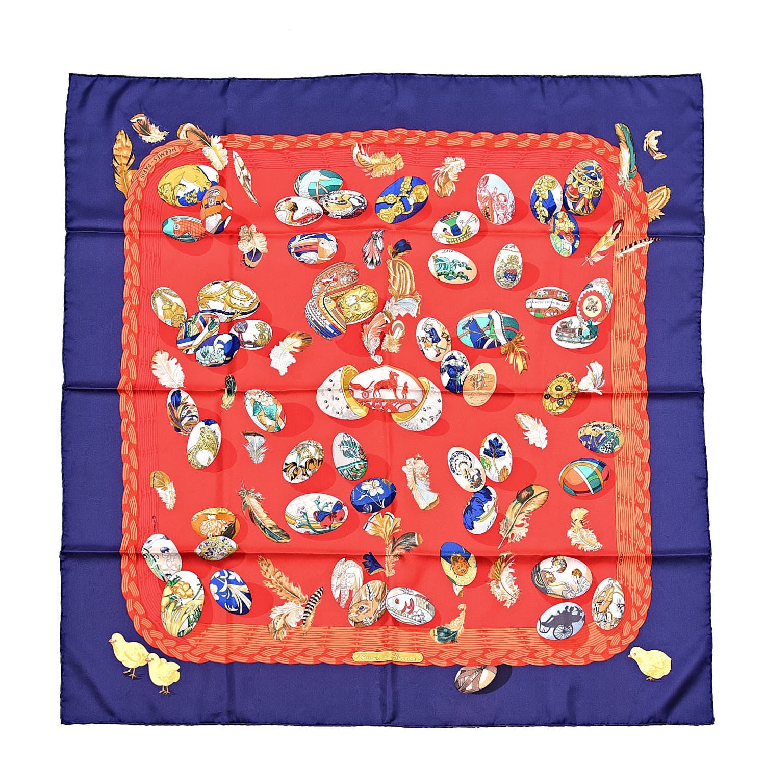 Hermes Silk Couvee d'Scarf 90 1 of 6