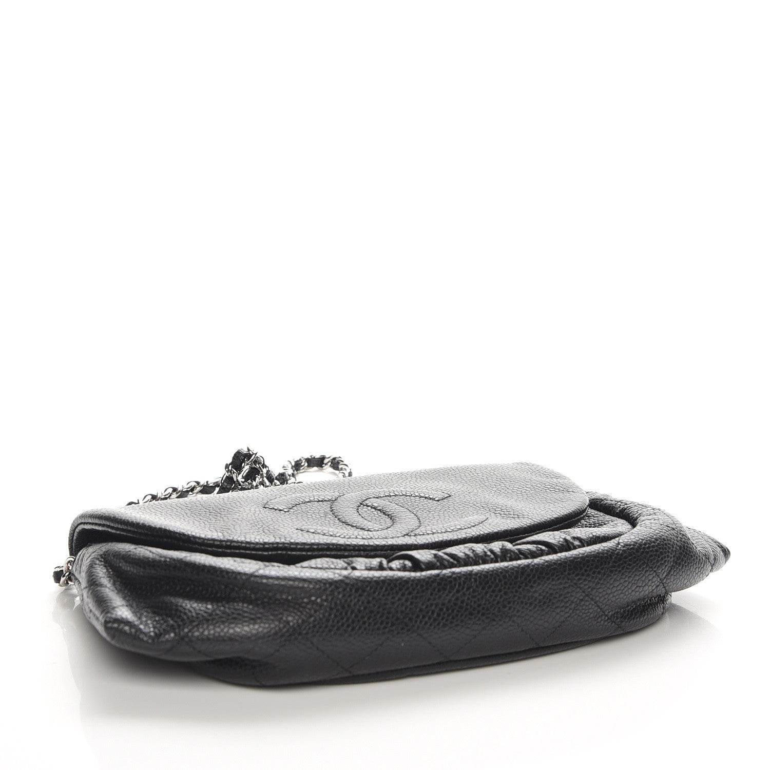 Chanel Caviar Half Moon Wallet On Chain WOC Black 4 of 8