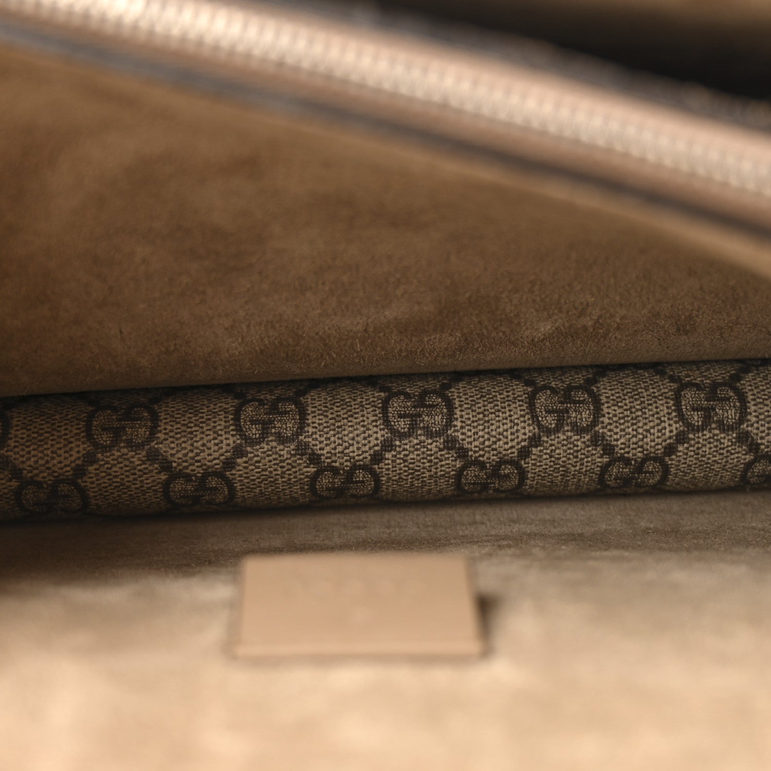 Gucci GG Supreme Monogram Small Dionysus Shoulder Bag Taupe 6 of 14
