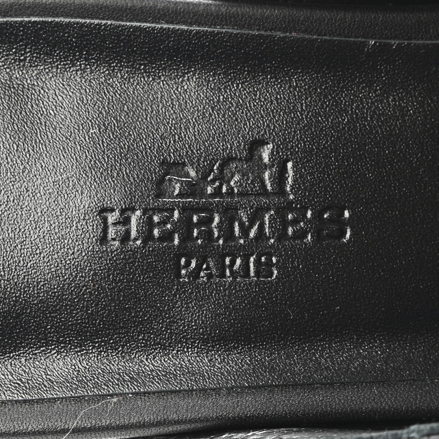 Hermes Lizard Calfskin Oz Mules 37 Ombre Black 7 of 10