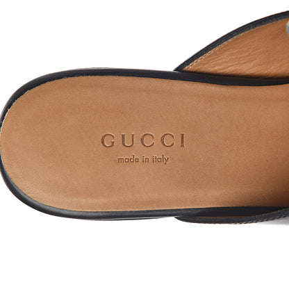 Gucci Calfskin Womens Princetown Slippers 36.5 Black 7 of 11