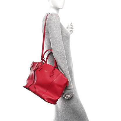 Louis Vuitton Veau Cachemire Soft Lockit MM  Framboise 2 of 9