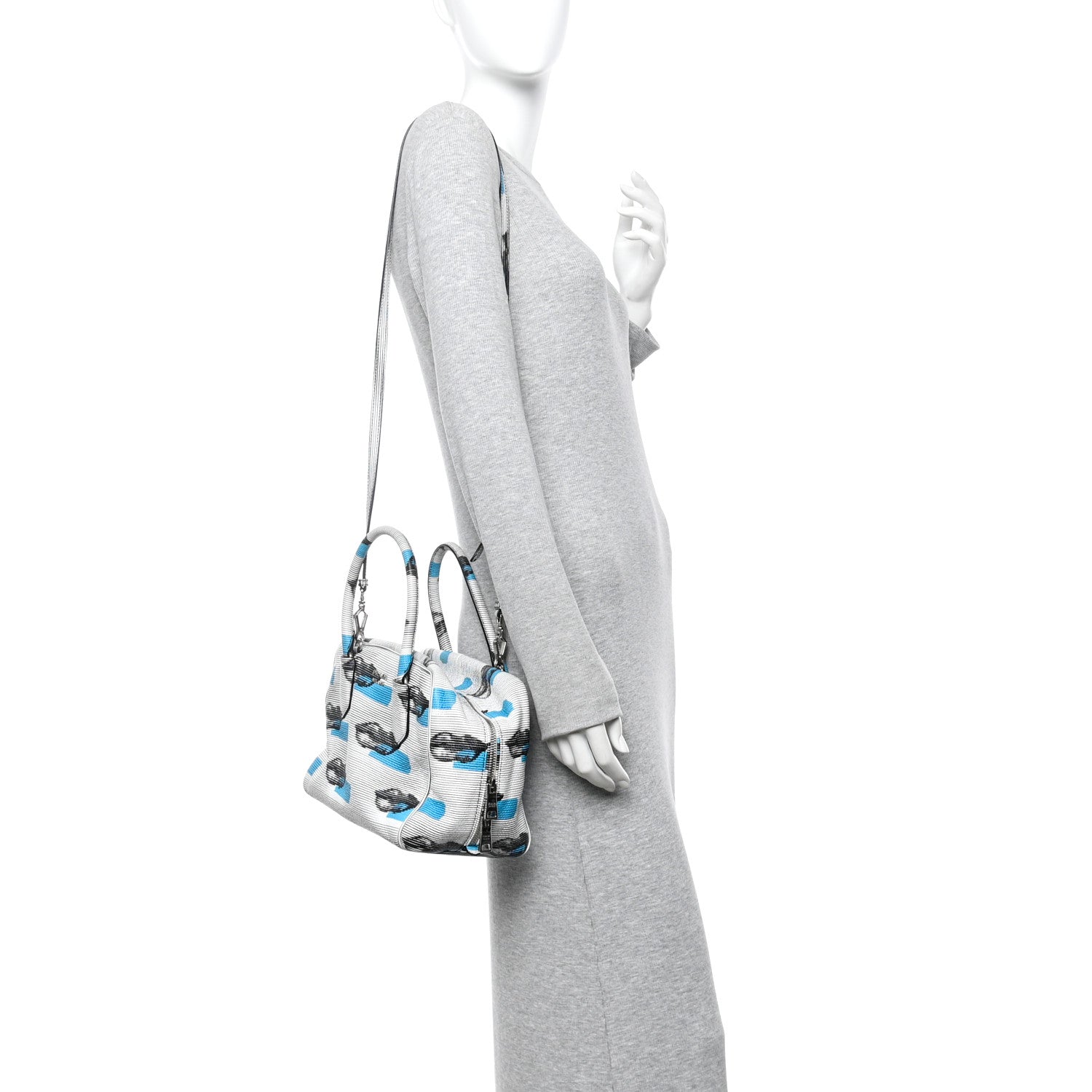 Prada Vitello Daino Lips Inside Bag Bianco 2 of 16