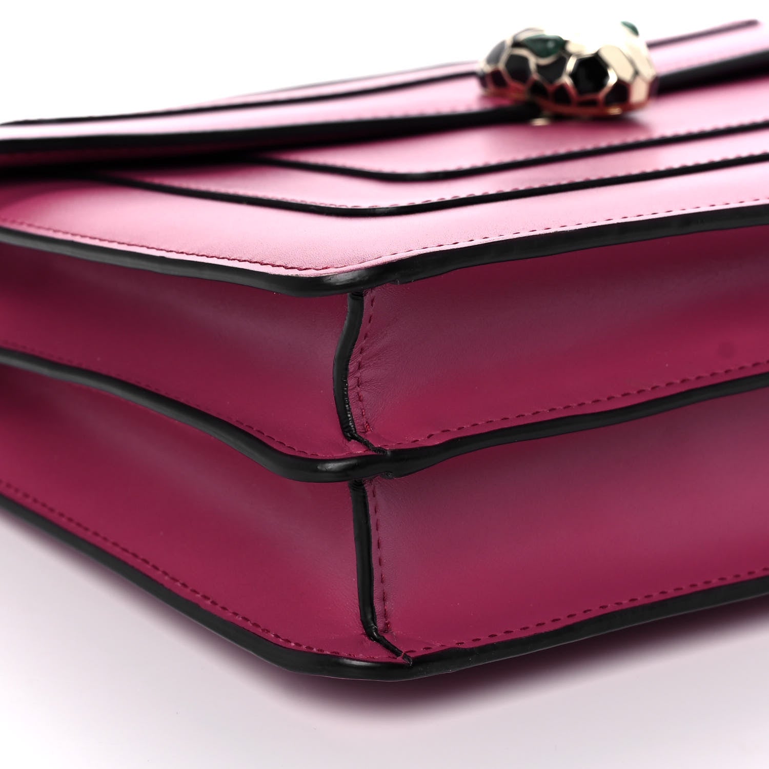Bulgari Calfskin Serpenti Forever Shoulder Bag Pink 6 of 13