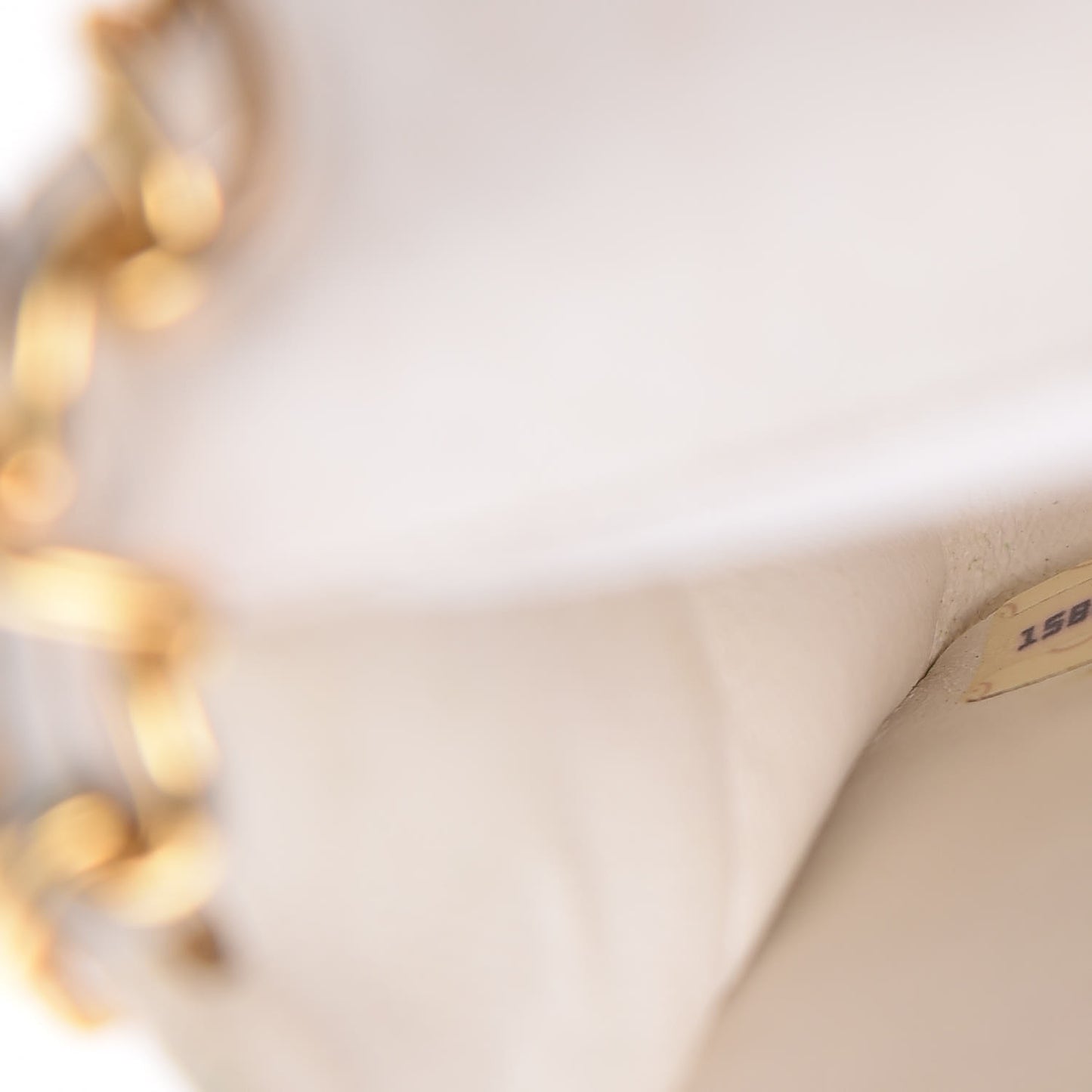 Lambskin Quilted Mini Square Flap White