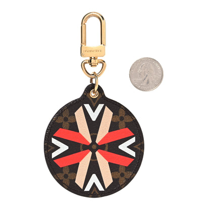 Louis Vuitton Monogram Illustre Multi V Bag Charm Key Ring 2 of 4