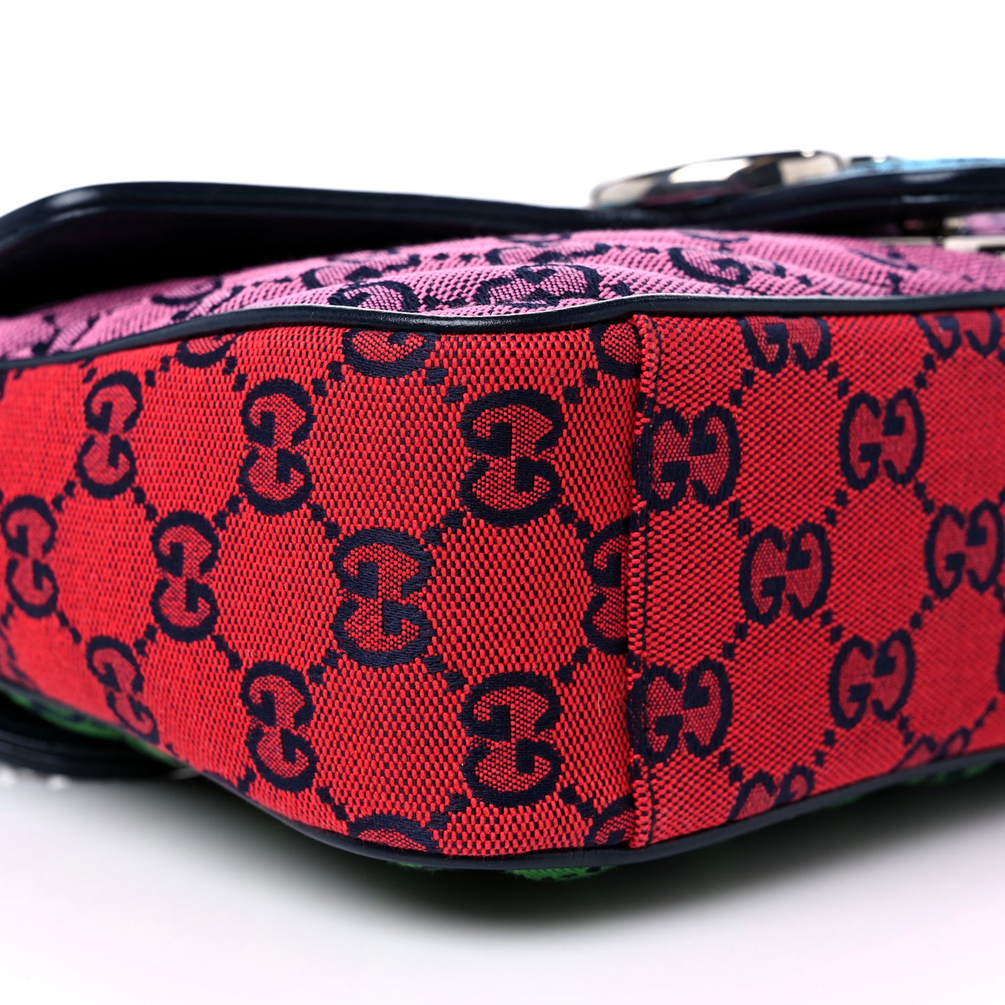 Monogram Multicolor Matelasse Diagonal Small GG Marmont Shoulder Bag Light Blue Pink Blue Green Red