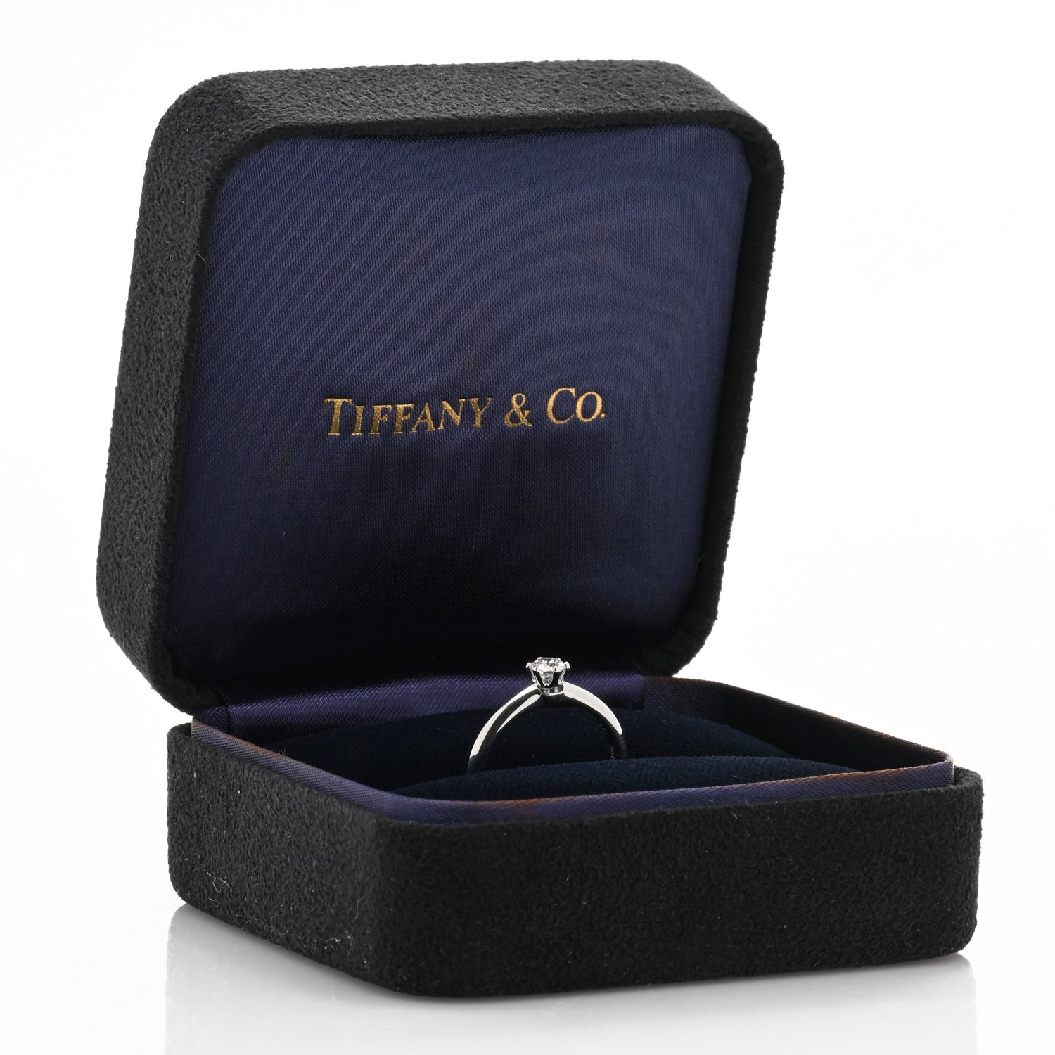 Tiffany Platinum Diamond .26ct Solitaire Engagement Ring 50 5.5 5 of 5