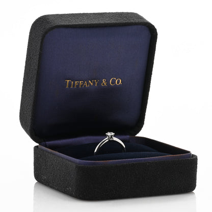 Tiffany Platinum Diamond .26ct Solitaire Engagement Ring 50 5.5 5 of 5