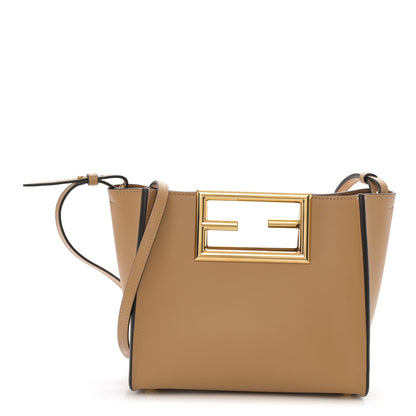 Fendi Vitello King Small Fendi Way Tote Miele Scuro 1 of 10