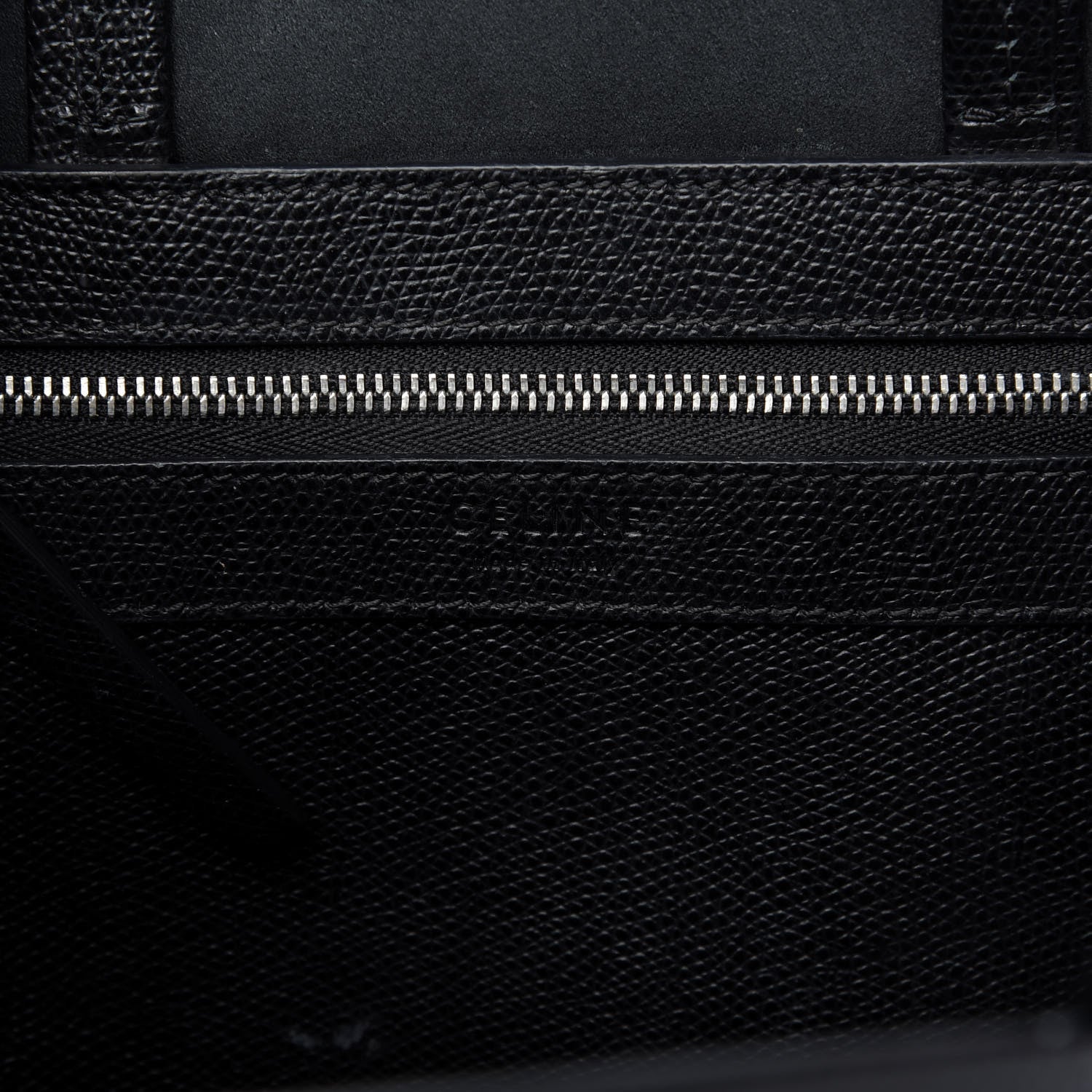 Celine Grained Calfskin Small Vertical Cabas Black 8 of 8