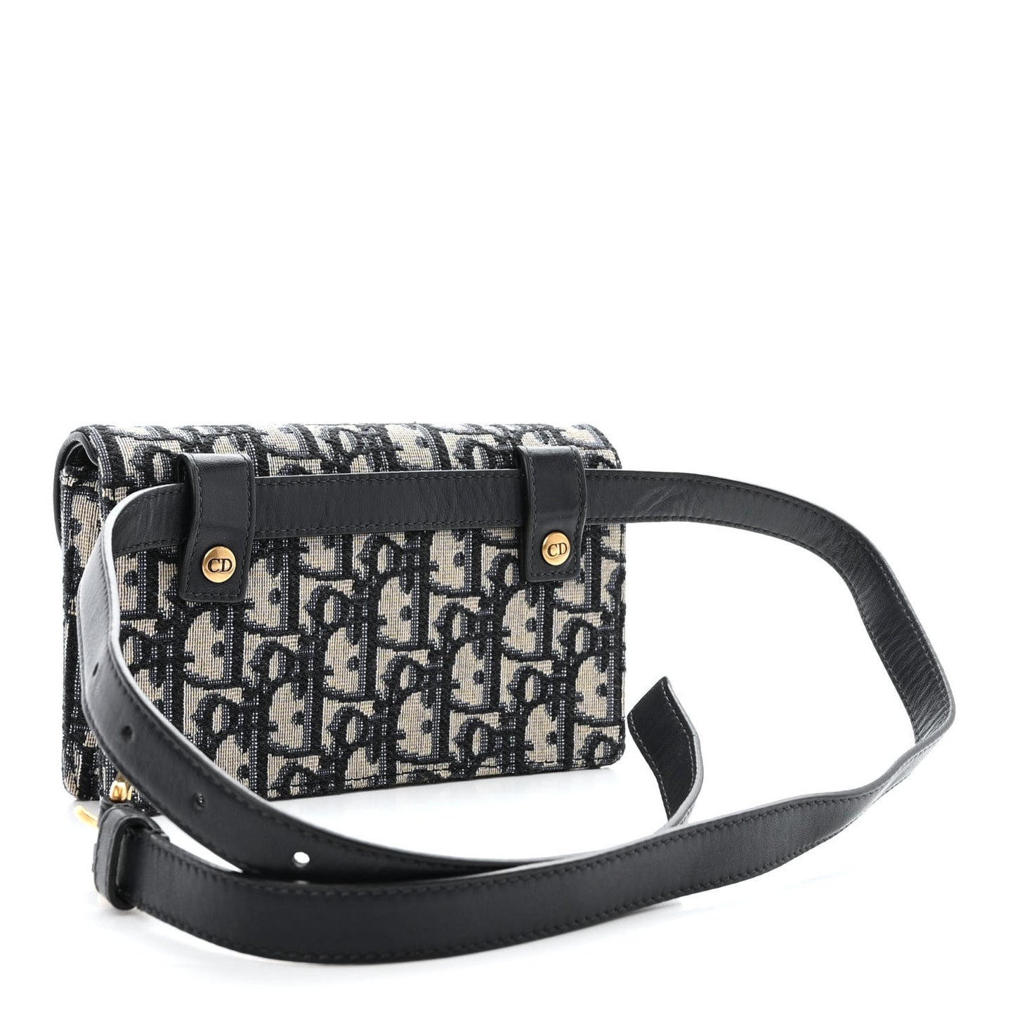 Oblique Saddle Belt Bag Blue