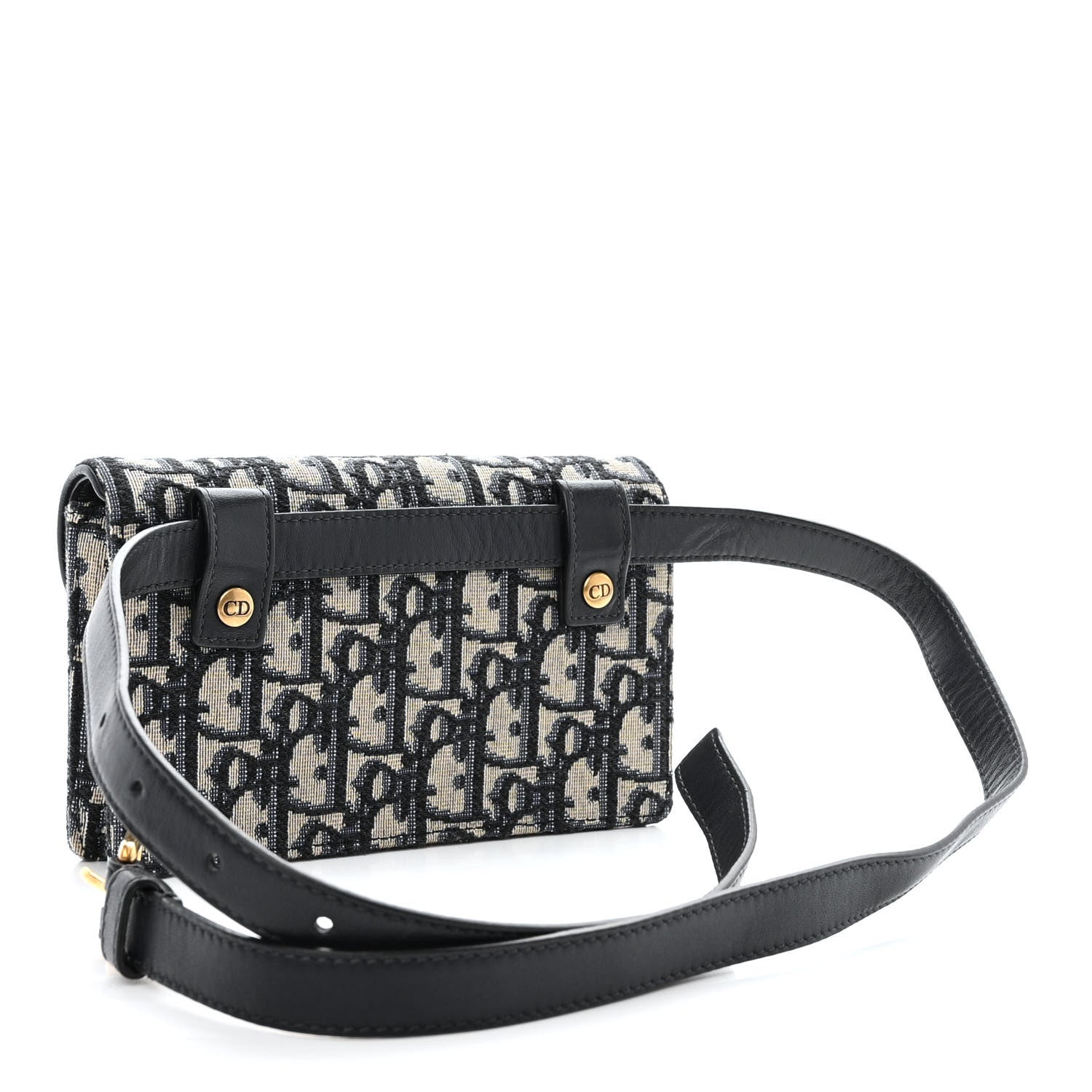 Christian Dior Oblique Saddle Belt Bag Blue 3 of 11