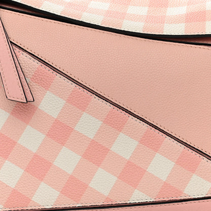 Loewe Calfskin Gingham Puzzle Bag Salom 9 of 15