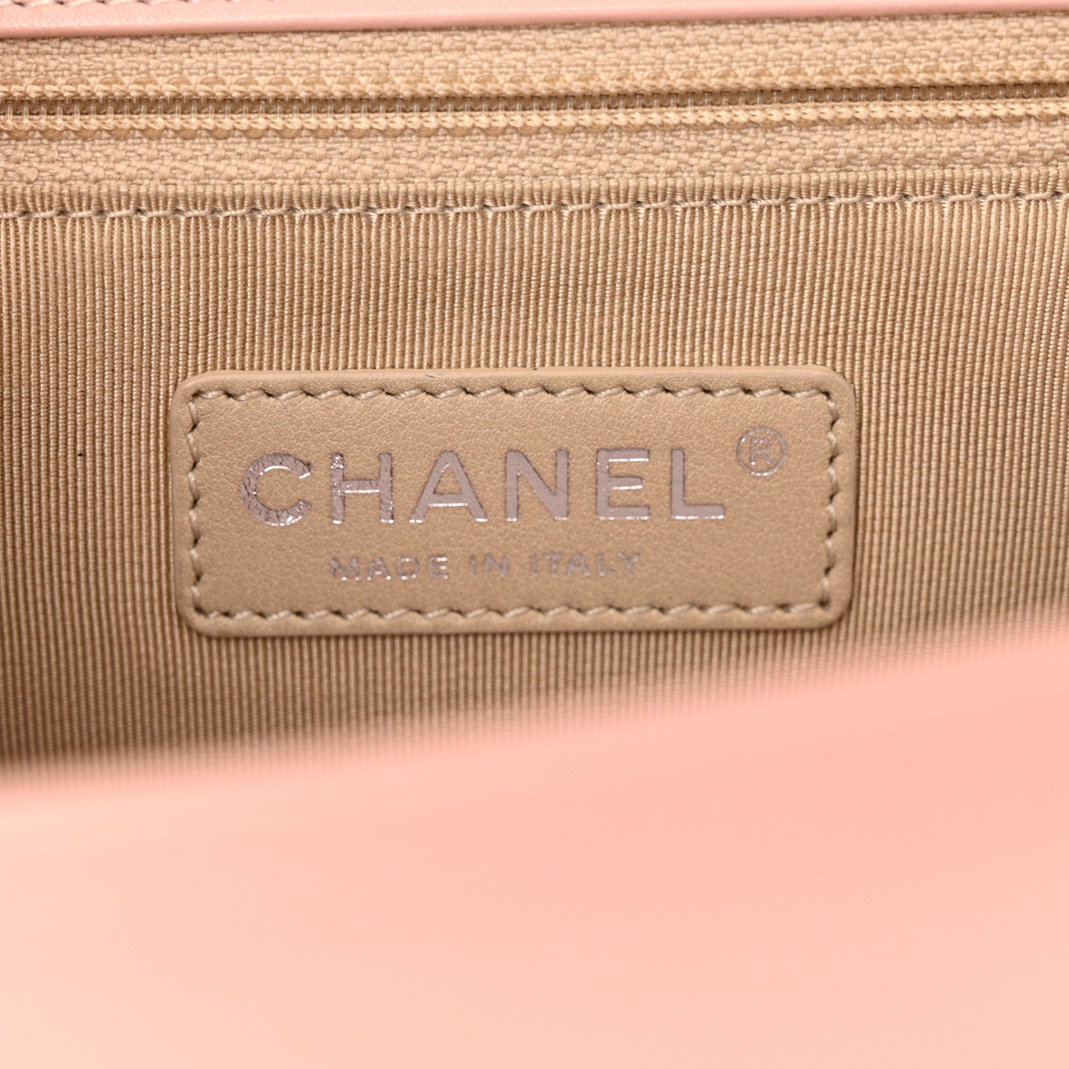 Chanel Patent Chevron Quilted New Medium Boy Flap Light Pink 6 of 14