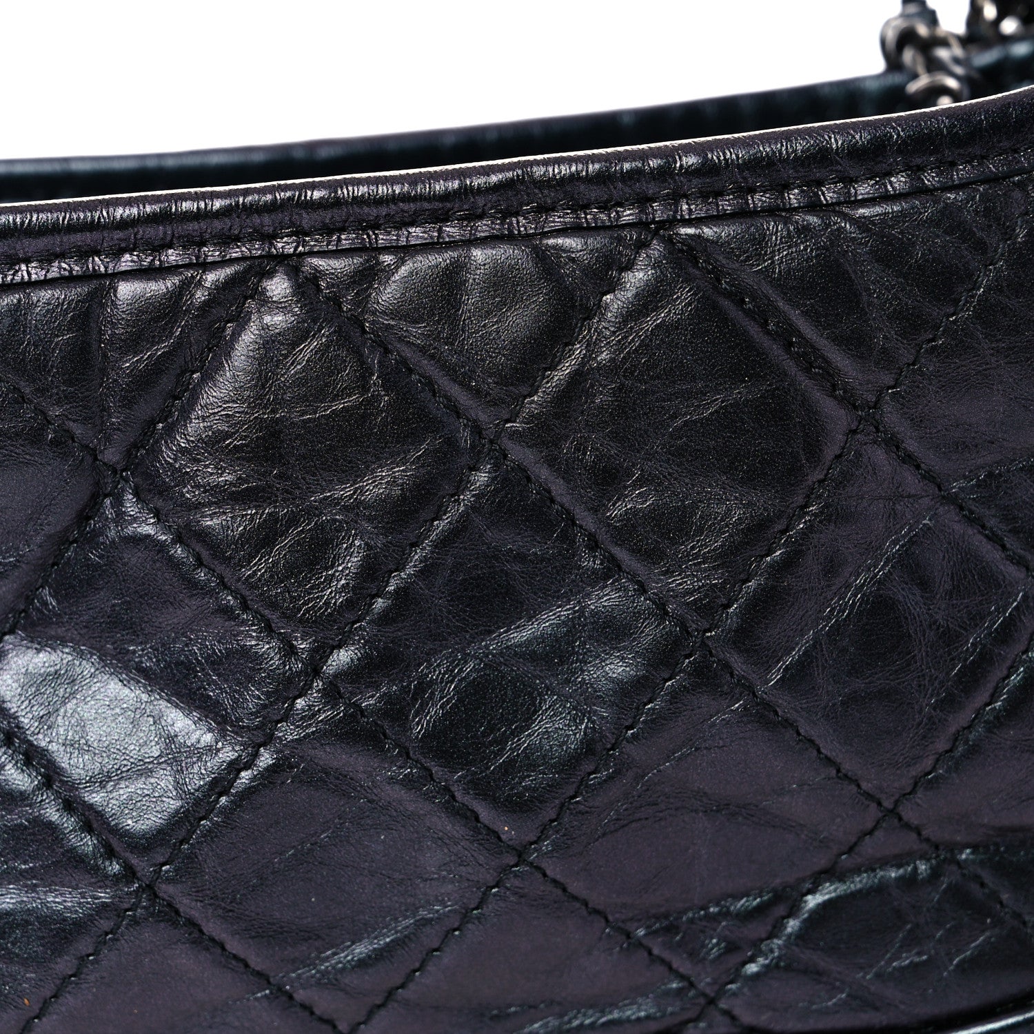 Chanel Iridescent Aged Calfskin Quilted Small Gabrielle Hobo Black 13 of 13