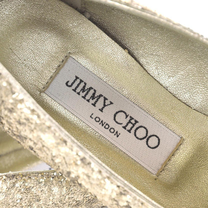 Jimmy Choo Glitter Wheel Jazz Flats 35.5 Champagne 5 of 8