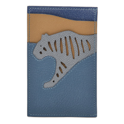 Hermes Togo Epsom Swift Mysore Rooroo 3CC Card Holder Vert Bosphore Amande Kraft Deep Bleu 1 of 8